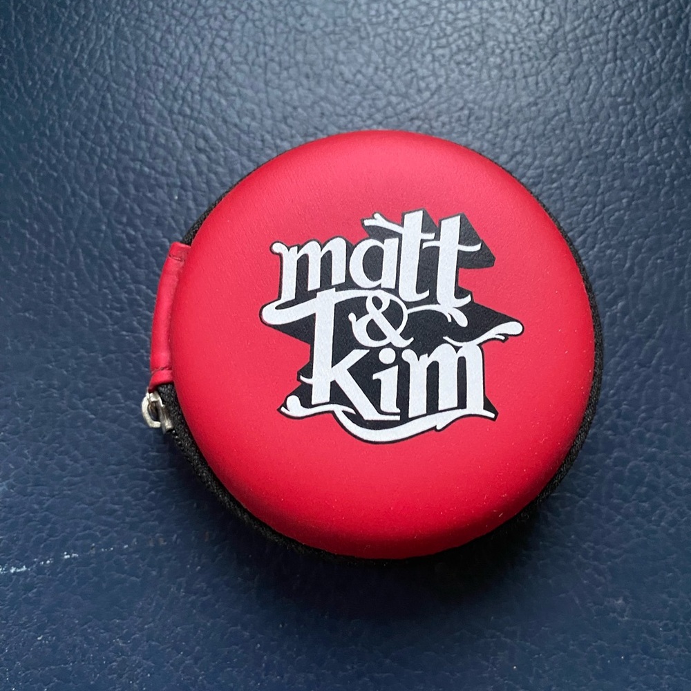 Matt & Kim earbuds & case